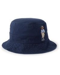 Polo Ralph Lauren - Logo-embroidered Cotton-twill Bucket Hat - Lyst