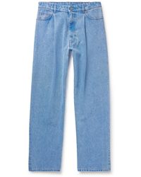 Marni - Wide-Leg Pleated Jeans - Lyst