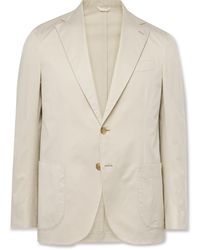 De Petrillo - Slim-fit Cotton-blend Suit Jacket - Lyst