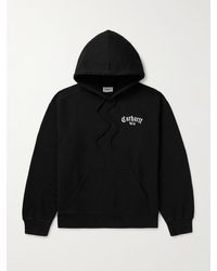 Carhartt - Onyx Logo-embroidered Cotton-jersey Hoodie - Lyst
