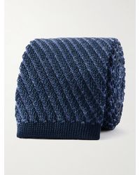 Brioni - 7Cm Striped Knitted Silk And Cashmere-Blend Tie - Lyst