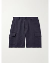 Loro Piana - Straight-Leg Cotton And Linen-Blend Cargo Shorts - Lyst
