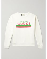 Gucci - Sweatshirt aus Baumwoll-Jersey mit Print - Lyst
