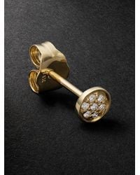 Sydney Evan - Einzelner Ohrstecker aus 14 Karat Gold mit Diamanten - Lyst