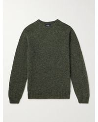 Drake's - Pullover aus gebürsteter Shetland-Wolle - Lyst