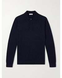De Petrillo - Cotton And Cashmere-Blend Polo Shirt - Lyst