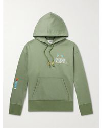 Adish - Kharaz Logo-Embroidered Cotton-Jersey Hoodie - Lyst