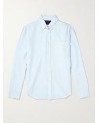 Portuguese Flannel - Belavista Hemd aus Baumwoll-Oxford mit Button-Down-Kragen und Streifen - Lyst