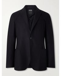 ZEGNA - Wool And Cashmere-Blend Twill Blazer - Lyst
