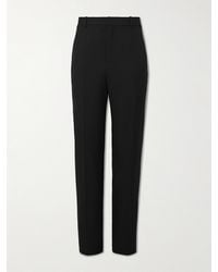 Saint Laurent - Straight-Leg Wool-Twill Trousers - Lyst