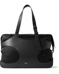 Ferragamo - Cut Out Full-grain Leather And Shell Holdall - Lyst