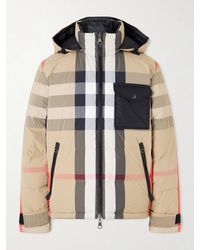 Burberry - Reversible Quilted Checked Shell Hooded Down Jacket - Lyst