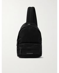 Givenchy - Essential U Small Leather-trimmed Shell Backpack - Lyst