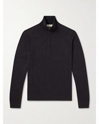 Piacenza 1733 - Lupetto Cashmere And Linen-blend Half-zipped Sweater - Lyst