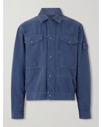 Stone Island - Ghost Linen-Blend Trucker Jacket - Lyst