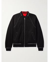 Alexander McQueen - Reversible Colour-block Grain De Poudre Wool Jacket - Lyst