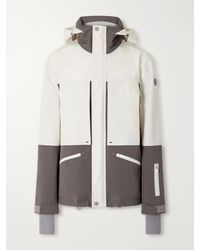 Brunello Cucinelli - Hooded Two-Tone Stretch Jersey-Trimmed Shell Ski Jacket - Lyst