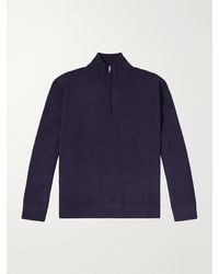 NN07 - Danny 6429 Ribbed Chenille Half-Zip Sweater - Lyst