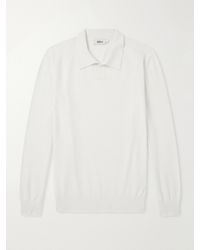 Altea - Virgin Wool Polo Sweater - Lyst