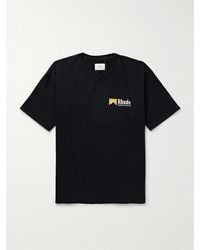 Rhude - International Racing Logo-Print Cotton-Jersey T-Shirt - Lyst