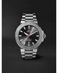 Oris Aquis Date Relief Automatic 43.5mm Stainless Steel Watch, Ref. No. 01 733 7730 4153-07 8 24 05peb - Grey