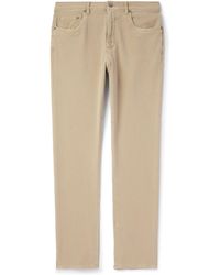 Faherty - Slim-fit Cotton-blend Jersey Trousers - Lyst