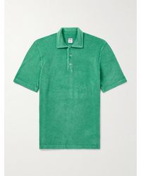 Fedeli - Mondial Slim-Fit Cotton-Terry Polo Shirt - Lyst