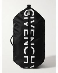 Givenchy - G-Zip Rucksack aus Shell mit Logoprint und Lederbesatz - Lyst