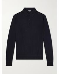 Tom Ford - Cashmere And Silk Blend Polo Shirt - Lyst