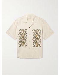 Kardo - Ronen Convertible-Collar Embroidered Cotton Shirt - Lyst