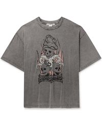 Acne Studios - Edra Logo-print Cotton-jersey T-shirt - Lyst