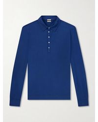 Massimo Alba - Raya Linen And Cotton-Blend Polo Shirt - Lyst