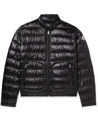 Moncler - Acorus Logo-appliquéd Quilted Glossed-shell Down Jacket - Lyst