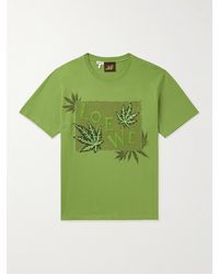 Loewe - Paula's Ibiza Logo-embroidered Cotton-jersey T-shirt - Lyst