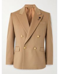 Lardini - Double-Breasted Virgin Wool Blazer - Lyst