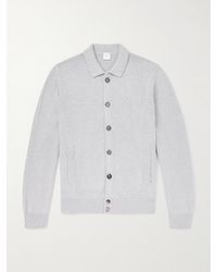 Eleventy - Cotton And Silk-blend Cardigan - Lyst