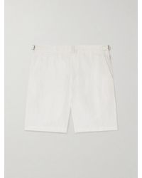 Orlebar Brown - Norwich Straight-leg Linen Shorts - Lyst
