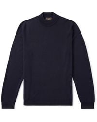 Slowear - Virgin Wool-Blend Mock-Neck Sweater - Lyst