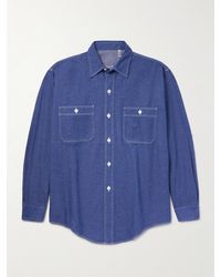 Kaptain Sunshine - Work Cotton And Hemp-Blend Shirt - Lyst