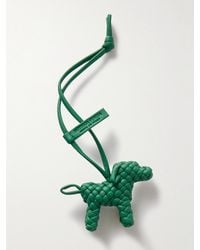 Bottega Veneta - Logo-Debossed Intrecciato Leather Bag Charm - Lyst