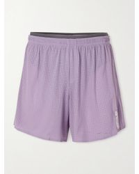 Satisfy - Straight-Leg Logo-Appliqu&Eacute;D 5&Quot; Space‑O&Trade; Shorts - Lyst