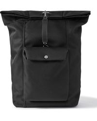 Mismo - M/s Escape Leather-trimmed Ballistic Nylon Backpack - Lyst