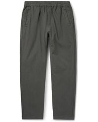 Folk - Slim-Fit Linen And Cotton-Blend Trousers - Lyst