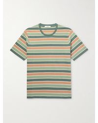 MR P. - Striped Cotton-Jersey T-Shirt - Lyst
