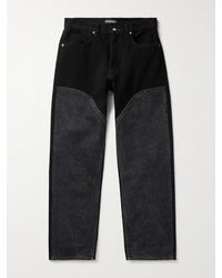 CHERRY LA - Chap Straight-leg Panelled Jeans - Lyst