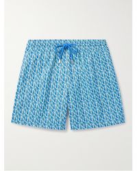 Vilebrequin - Shorts da mare medi a gamba dritta in tessuto riciclato stampato Mahina - Lyst