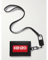 KENZO - Logo-embossed Leather Card Holder - Lyst