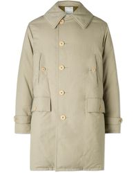 Visvim - Winslow Padded Wool And Linen-Blend Down Coat - Lyst