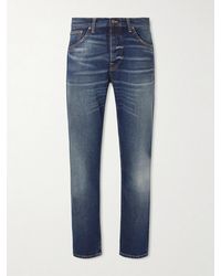 Nudie Jeans - Solid Ollie Slim-Fit Straight-Leg Jeans - Lyst