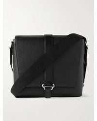 dunhill - 1893 Harness Flap Full-grain Leather Messenger Bag - Lyst